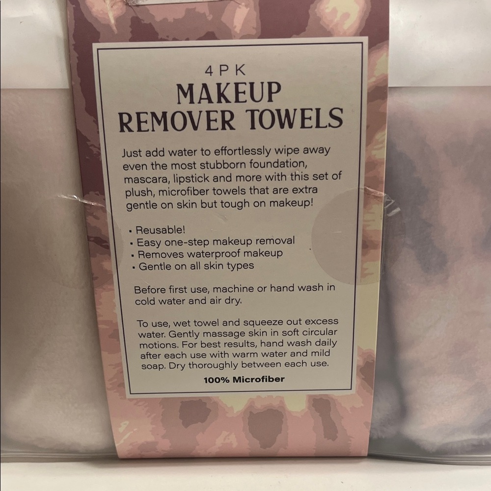 4-Pack Makeup Remover Towels - Picture 2 of 3